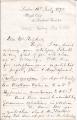 Autograph Letter Signed 'Frederick J. Hanbury", botanist