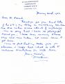 Jane Lane, historical novelist, letter