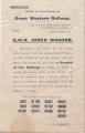 Printed notice ('PRIVATE. - For Railway Servants only.') 