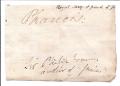 Autograph Signature ('P. Francis:'), cut from letter, of Sir Philip Francis