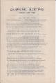 [William Morris] Printed pamphlet headed 'Commune Meeting. March 17th, 1899.'
