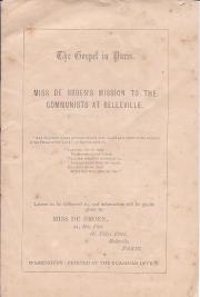 Miss de Broen's Mission to the Communists at Belleville.