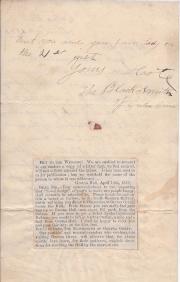 Autograph Note Signed "The Blacksmith of Gretna Green"