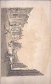 Original sepia lithograph engraving, titled 'Newland Street, Witham'