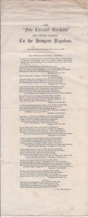 The "Four Liverpool Merchants" and their Letter to the Hempror Napoleon.