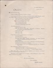Application by Robert Milne for post of assistant surgeon 
