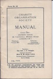 Printed pamphlet containing detailed lists of charity organisations