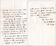 Autograph Letter Signed Ph. Pusey to Lord Granville