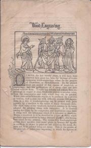 [Printed pamphlet.] Wood-Engraving.