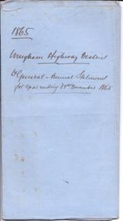 Victorian parish financial accounts relating to Wingham
