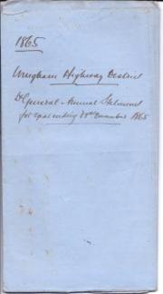 Victorian parish financial accounts relating to Wingham