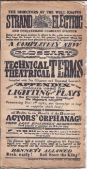A Completely New Glossary of Technical Theatrical Terms 