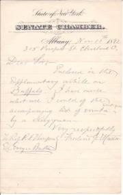 Autograph Note Signed from the historian Frederic G. Mather