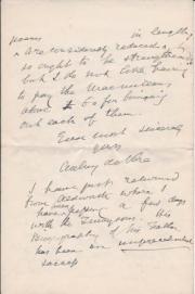 Autograph Letter Signed from the Irish poet Aubrey de Vere