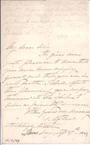 Autograph Letter Signed ('C. Bellew') from Lady Caroline Bellew 