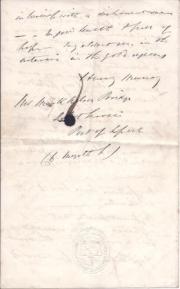 Autograph Letter Signed from Henry Murray of Sydney