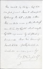 Autograph Letter Signed ('W H Russell') from the journalist W. H. Russell