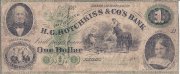 Rare $1 [one dollar] banknote issued by H. G. Hotchkiss