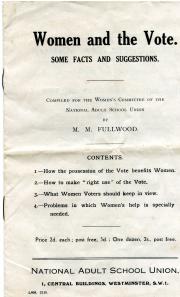 Women and the Vote. Some Facts and Suggestions. 