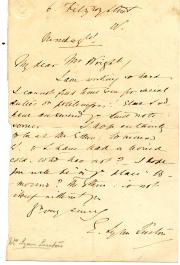 Autograph Note Signed "E. Lynn Linton", novelist