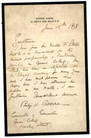 Autograph Letter Signed ('Philip H. Calderon', artist)