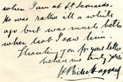 Autograph Note Signed "H Rider Haggard", novelist,