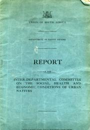 Union of South Africa, Department of Native Affairs, Report