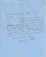 Two Autograph Letters Signed from Edward Le Bas 