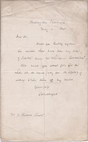 Two Autograph Letters Signed from Rev. Louis Henry Mordacque