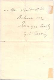 Autograph Letter Signed "G.C. Lewis" (statesman and political philosopher) 