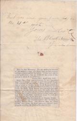 Autograph Note Signed "The Blacksmith of Gretna Green"