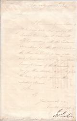 Letter, in the hand of a secretary, signed ('J W Croker') by John Wilson Croker