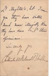 Letter Signed from the Victorian author Gertrude Mary Ireland Blackburne