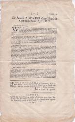 The Humble Address of the House of Commons to the Queen.