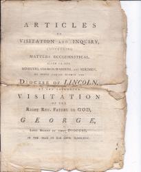 Articles of Visitation and Inquiry,
