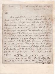 Autograph Letter Signed ('George Henry Glasse') 