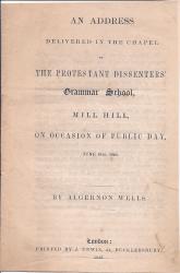 An Address delivered in the Chapel of the Protestant Dissenters' Grammar School,