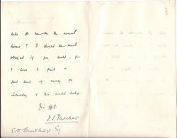 Autograph Letter Signed J S Fletcher, novelist, 