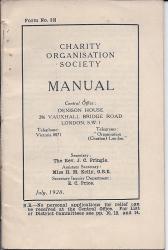 Printed pamphlet containing detailed lists of charity organisations