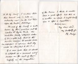 Autograph Letter Signed Ph. Pusey to Lord Granville