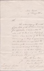 Secretarial Letter Signed ('FitzRoy Somerset') from Lord FitzRoy Somerset 