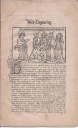 [Printed pamphlet.] Wood-Engraving.