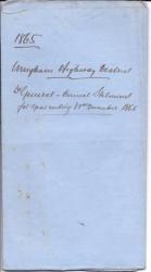 Victorian parish financial accounts relating to Wingham