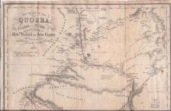 Map by A. B. Becher showing 'The Course of the Quorra