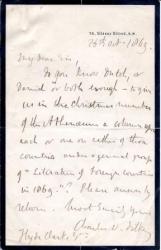 Autograph Letter Signed ('Charles W. Dilke') 