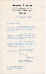 Typed Letter Signed ('Hugh') from Hugh Cudlipp