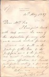 Autograph Letter Signed Joseph Lister, surgeon,