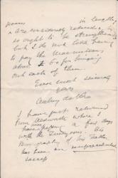 Autograph Letter Signed from the Irish poet Aubrey de Vere