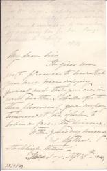 Autograph Letter Signed ('C. Bellew') from Lady Caroline Bellew 