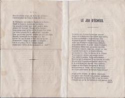 Handbill poem, containing precepts on the game of chess